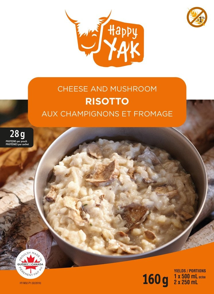 Happy Yak - Cheese & Mushroom Risotto