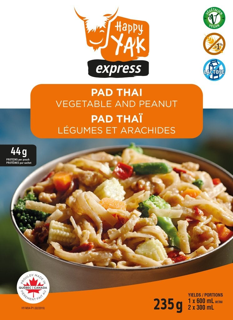 Happy Yak - Pad Thai with Peanuts and Vegetables
