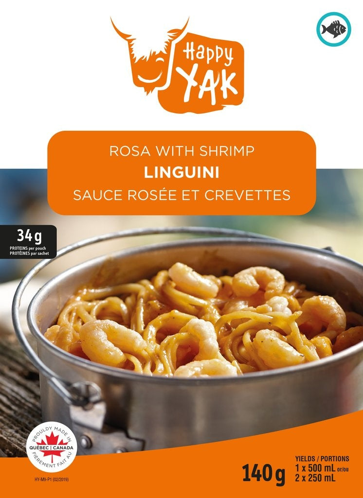 Happy Yak - Linguini Rosa with Shrimp